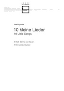 Cover 10 kleine Lieder tief